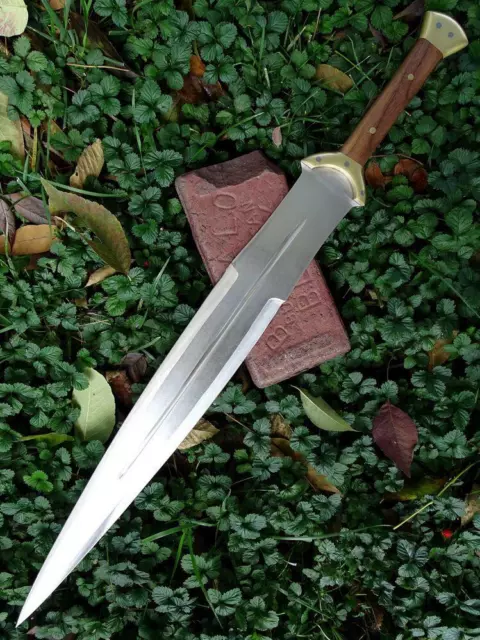 Beautiful Custom Handmade 24'' D2 Tool Steel Hunting Sword With Sheath