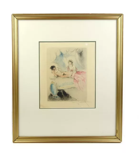 Vintage Art Nouveau Listed Artist LOUIS ICART Signed Numbered Original Etching