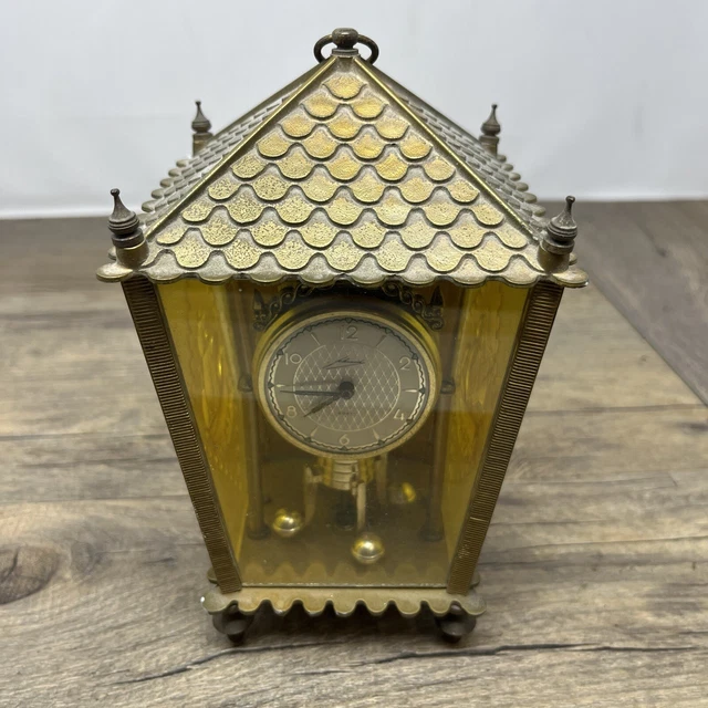 Vintage Schmid Schlenker West German Clock in gold