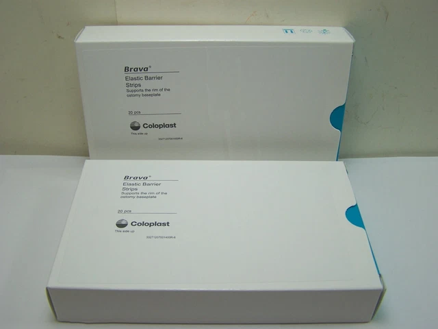 2 cajas (40) tiras de barrera elástica Brava coloplasto # 120700 caduca 2025