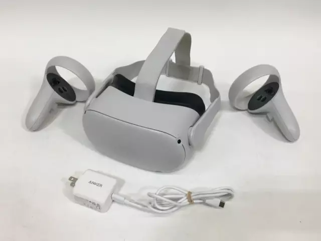 Meta Oculus Quest 2 All-In-One VR Headset 128GB w/3rd Party Charger