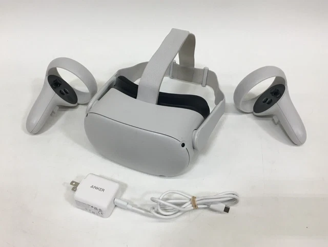 Meta Oculus Quest 2 All-In-One VR Headset 128GB w/3rd Party Charger