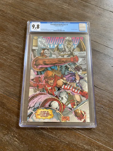 Youngblood Battlezone #1 CGC Graded 9.8 Image April 1993 White Pages Comic Book
