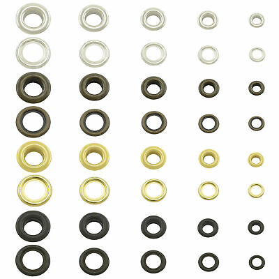 SHOTAY 100 Set di Occhielli per punzonatura Set 4 Colori 8 mm Kit di Utensili per Anelli di Tenuta in Rame con Scatola 