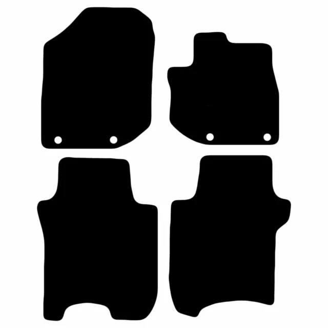 Tailored Carpet Car Floor Mats Black 4pc Set fits Jeep Renegade 2015 - Onwards