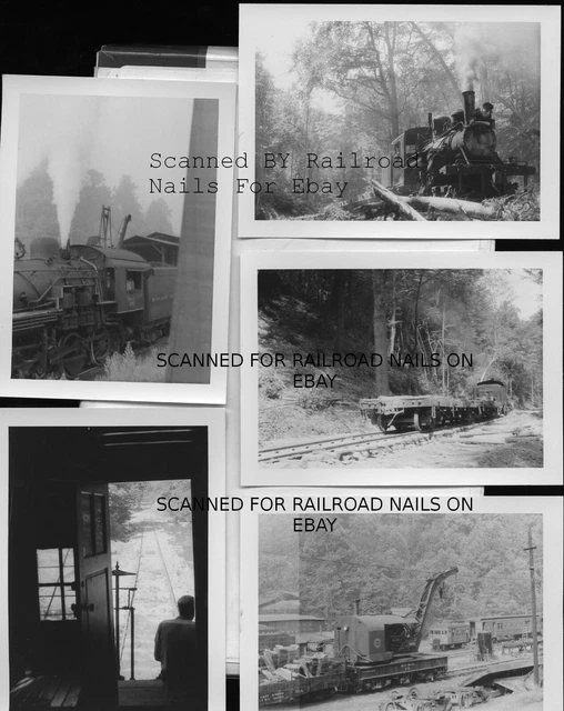 Lot of 5 1950s Original Photos Buffalo Creek & Gauley West Virginia