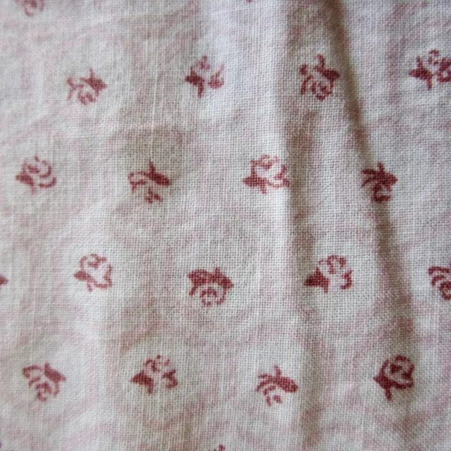 235cm x 150cm Vintage Cotton Sheet SB Fabric Retro 1970s Sewing Pretty Floral