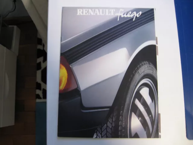 Solo Prospekt Renault Fuego 1983,  Modelle:TS, GTS, GTX, GTX Automatic