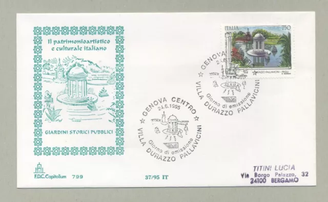 Villa Durazzo Pallavicini Fdc "Capitolium" 1995