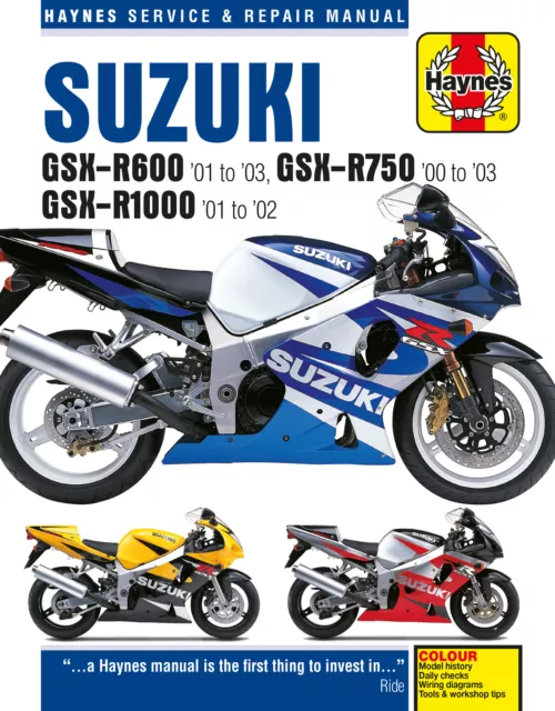 Suzuki GSX-R600 (01-03),GSX-R750 (00-03),GSX-R1000 (01-02) Haynes (Paperback)