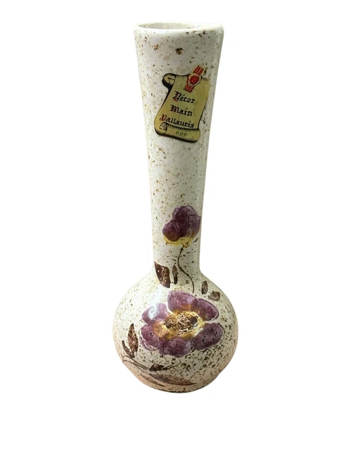 Marcel Giraud vase en terre chamottèe à décor tribale 1960's