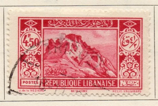 Great Lebanon 1930 Early Issue Fine Used 4.50p. 109523