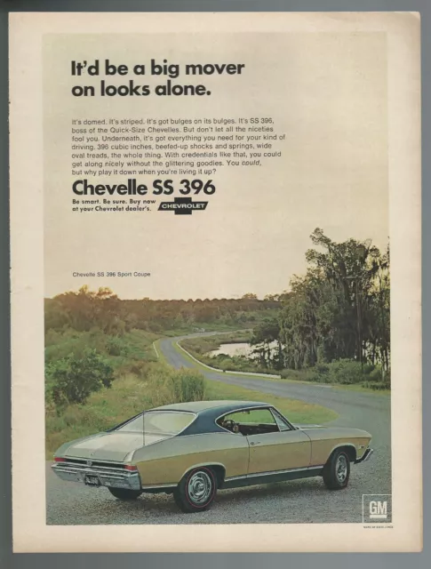 1968 CHEVROLET CHEVELLE SS advertisement, Chevelle SS 396 print ad