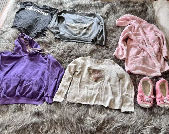 girls clothes bundle 10-11 years dressing gown miss flori newlook next matalan