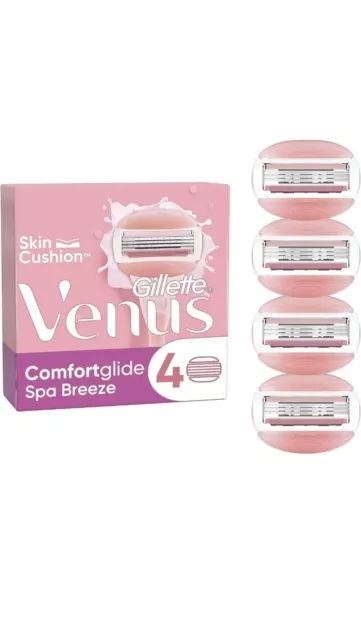 Confezione ricariche rasoio donna Gillette Venus Comfortglide Spa Breeze 4 100% originale