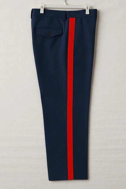 marine corps dress blue pants Marine Corps League uniform guidelines for dress blues trousers