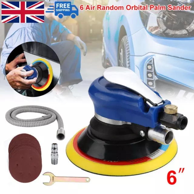 6" Air Random Orbital Polisher Sander 15cm Dual Action Auto Body Orbit DA Sander