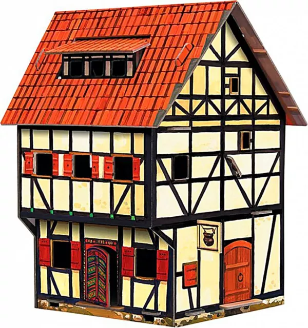 3d Puzzle KARTONMODELLBAU Papier Modell Geschenk Idee Spielzeug Taverne