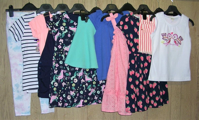 NEXT GAP M'CARE etc Girls Summer Bundle Dress Shorts Tops Some NEW Age 5-6 116cm
