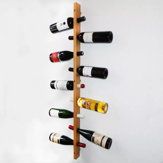 Weinregal aus Bambus Holz Flaschen-Regal Weinständer Wand-Regal Wein Halter TOP!