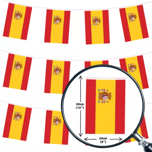 Spain Bunting Spanish Large Decoration National Country Flag - 33,100,200,400Ft