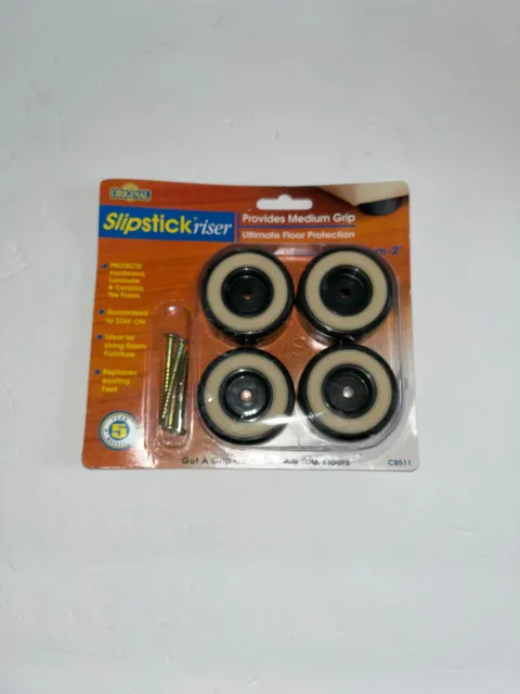 By The Original 50mm - 2" Slipstick Riser Set of 4 Feet Floor Protection CB511