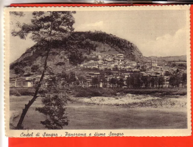 Cartolina  Castel Di Sangro Opaca  Viaggiata  1965 Panorama