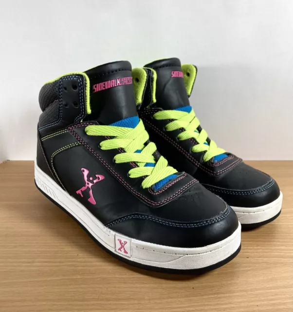 Sidewalk Sports - Scarpe da skate Heelys / top alti -- nero finta pelle taglia UK4