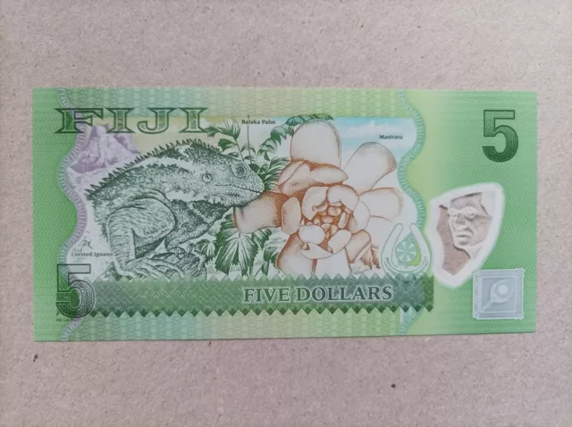 Billete de las islas Fiji de 5 dólares, UNC 2