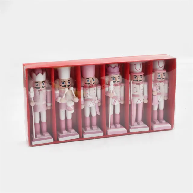Cartoon Nussknacker Puppe Ornament Schreibtisch Dekoration Walnüsse Soldaten Band Puppe