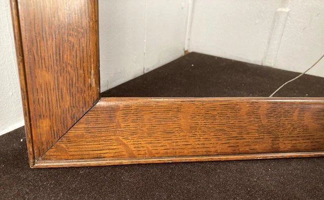 Antique Fits 20 X26 Quater Sawn  Tiger Oak Arts & Crafts Picture Frame
