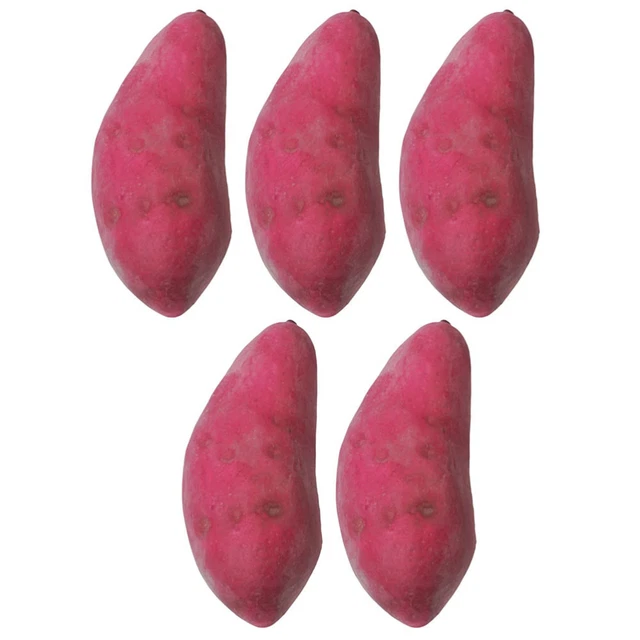 5pcs Artificial Vegetable Fake Sweet Potato Artificial Sweet Potato Props