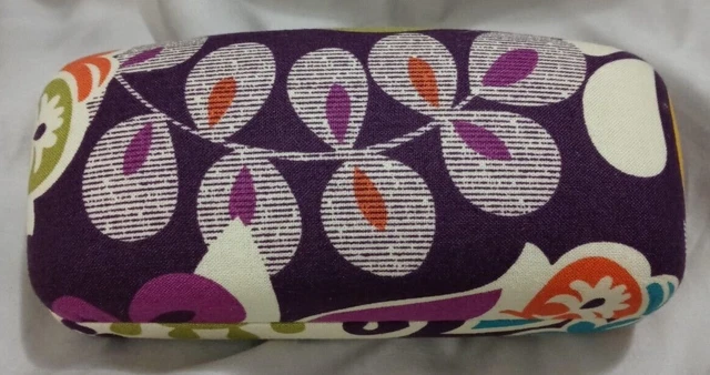 Vera Bradley Purple Yellow Green Blue Sunglasses Glasses Clamshell Hard Case Vera Bradley Purple Yellow Green Blue Sunglasses Glasses Clamshell Hard Case