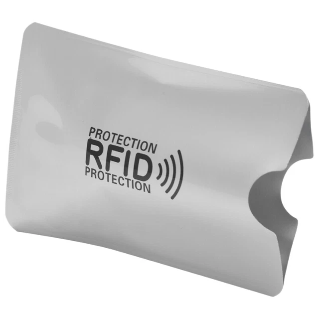 10pcs aluminum foil -degaussing card cover RFID shielding bag NFC credit card J2