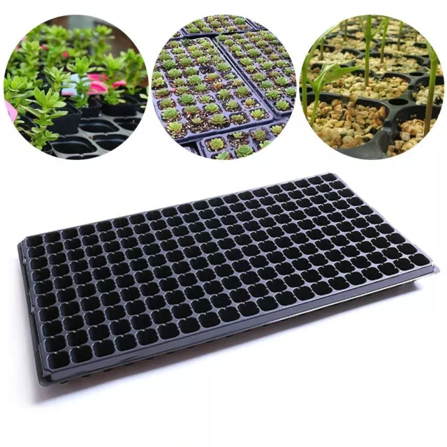 Seed Nursery Pot Flowers Planters Plastic Durable 200 Holes Pot Planting Trays