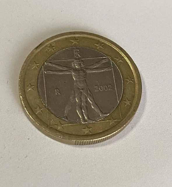 1 Euro 2002 Leonardo Da Vinci bu Coin
