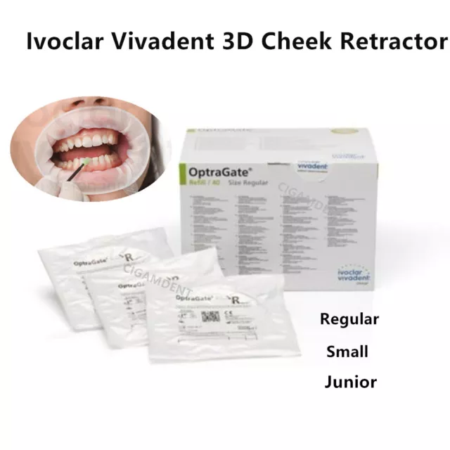 Ivoclar Vivadent Optragate 3D Lip Cheek Retractor Dental Mouth Opener Adult Kid