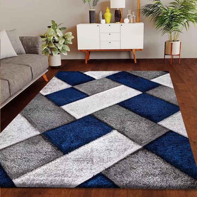 New Stylish Large Shaggy Rugs Hallway Runner Living Room Bedroom Rug Carpet Mats