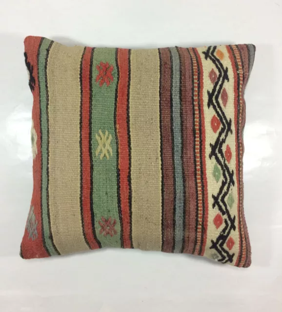 16x16 Ethnic Vintage Turkish Rug Pillow Cover Home Decorative Boho Cushion 1118