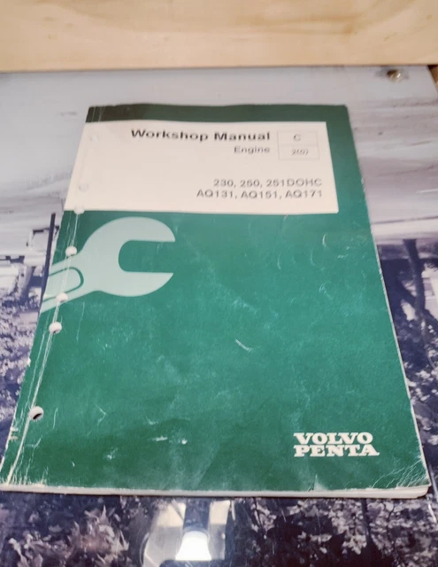 Volvo Penta Engine 230, 250, 251DOHC Workshop Manual 7732007-5