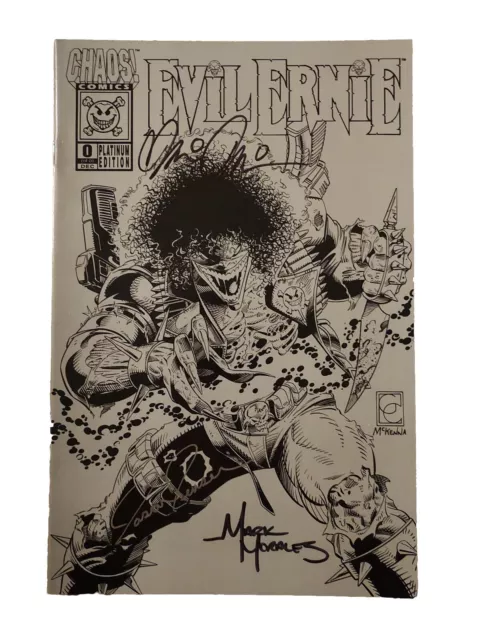 Evil Ernie #0 Chaos Comics Platinum Edition Nm Signed By Pulido Jensen Morales!