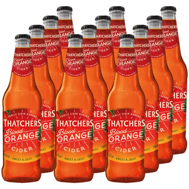 Thatchers Blood Orange Cider 12x500ml Somerset Blutorange medium sweet fruchtig