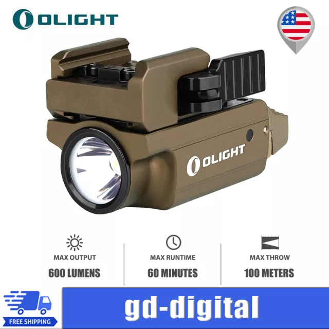 OLIGHT PL-MINI 2 Valkyrie Desert Tan LED Rechargeable Tactical Light 600 Lumens