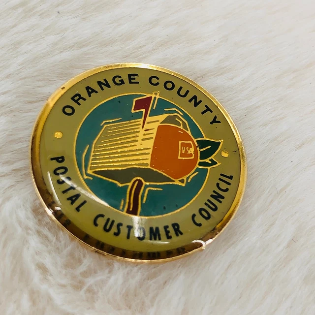 VTG ORANGE COUNTY CA Postal Customer Council Enamel Lapel Pin $9.99