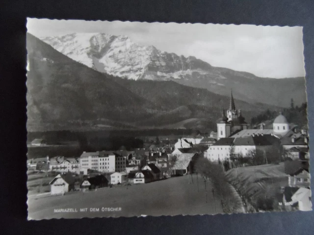 Ak - Mariazell mit dem Ötscher 1966 , Steiermark