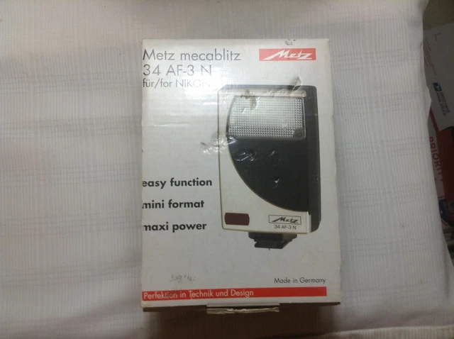 Metz Flash 34 AF-3N (3 N) For Nikon Cameras. Manual.