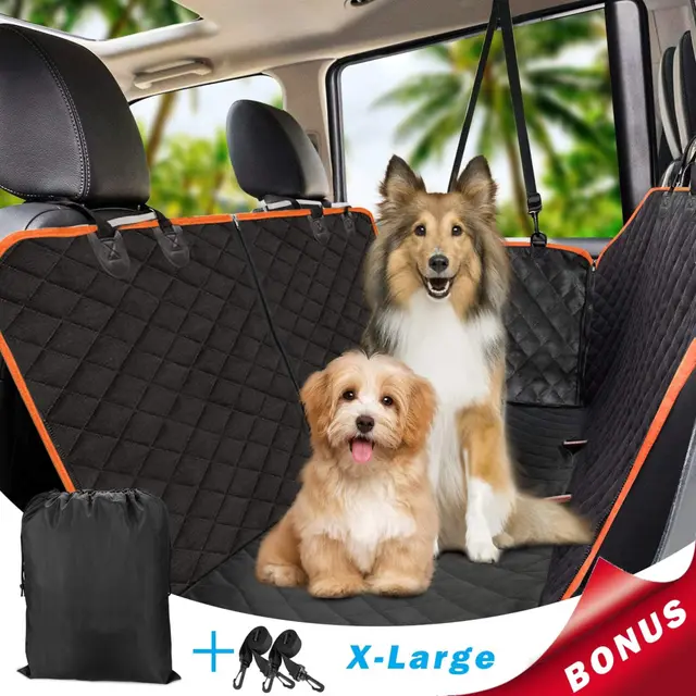 XL Waterproof Pet Car Seat Cover Dog Safety Protector Mat Rear Back Seat Hammock