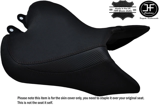 Grip & Carbon Black St Custom Fits Triumph Speed Triple R 16-17 Front Seat Cover