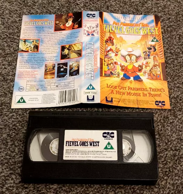 AN AMERICAN TAIL Fievel Goes West C3 Sleeve & Tape Only Pal Vhs Video ...