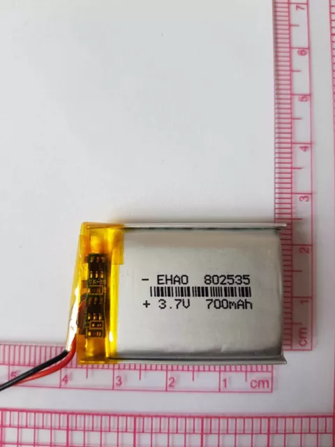 LiPo Li litio batteria ricaricabile orologio ricambi ripa. 3.7V 3,7V 700mAh